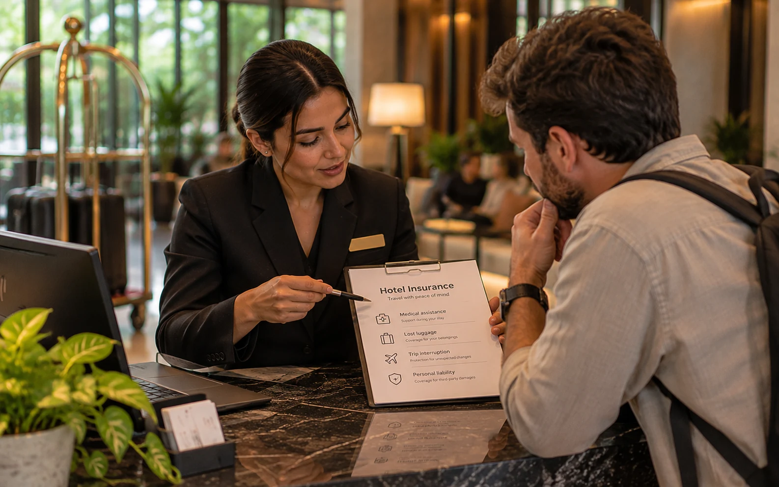Venta de seguro hotelero